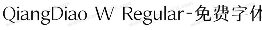 QiangDiao W Regular字体转换